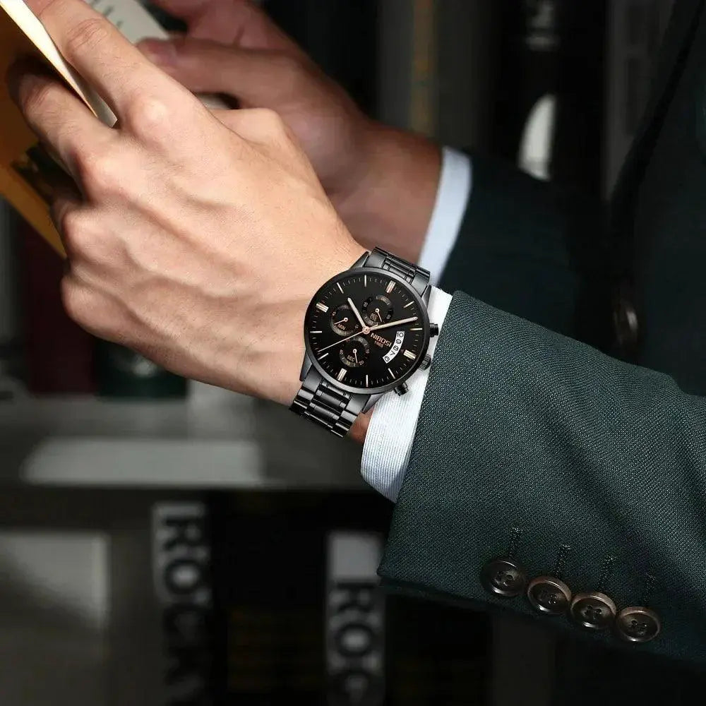 NIBOSI Men's Luxury Waterproof Chronograph Sports Watch Sale