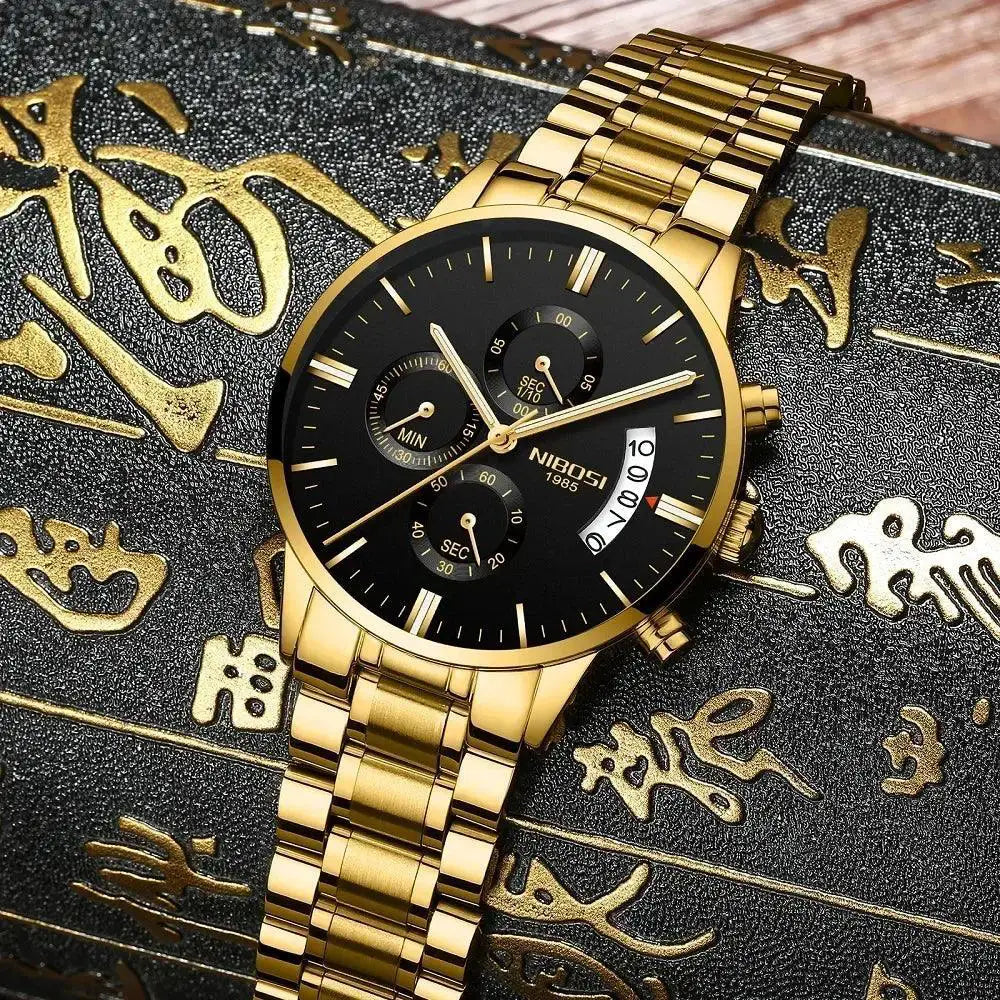 NIBOSI Men's Luxury Waterproof Chronograph Sports Watch Sale