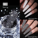 NICOLE DIARY Chrome Glitter Nail Powder Dazzling Reflections