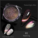 NICOLE DIARY Chrome Glitter Nail Powder Dazzling Reflections