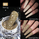 NICOLE DIARY Chrome Glitter Nail Powder Dazzling Reflections
