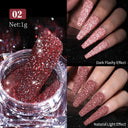 NICOLE DIARY Chrome Glitter Nail Powder Dazzling Reflections