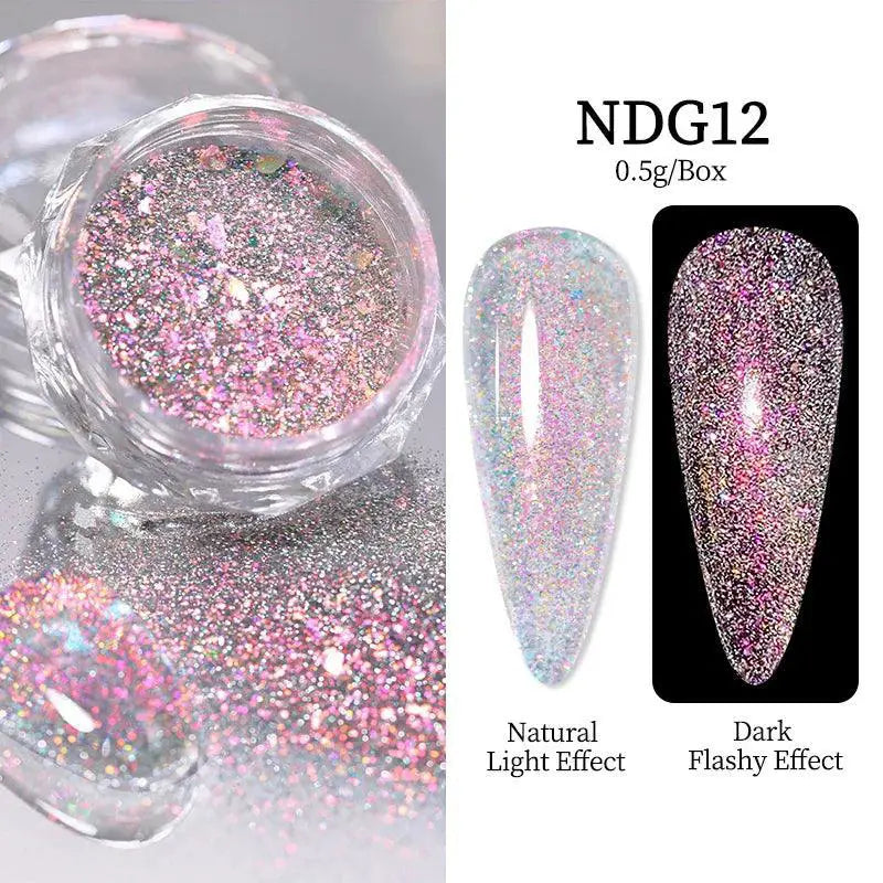 Nicole Diary Chrome Glitter Nail Powder Dazzling Reflections