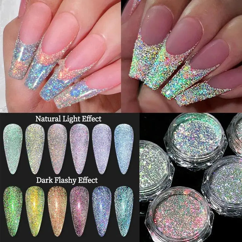 Nicole Diary Chrome Glitter Nail Powder Dazzling Reflections