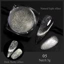 NICOLE DIARY Chrome Glitter Nail Powder Dazzling Reflections