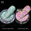 NICOLE DIARY Chrome Glitter Nail Powder Dazzling Reflections