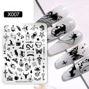 NICOLE DIARY Nail Stamping Plates Set Floral Geometric Designs