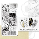 NICOLE DIARY Nail Stamping Plates Set Floral Geometric Designs