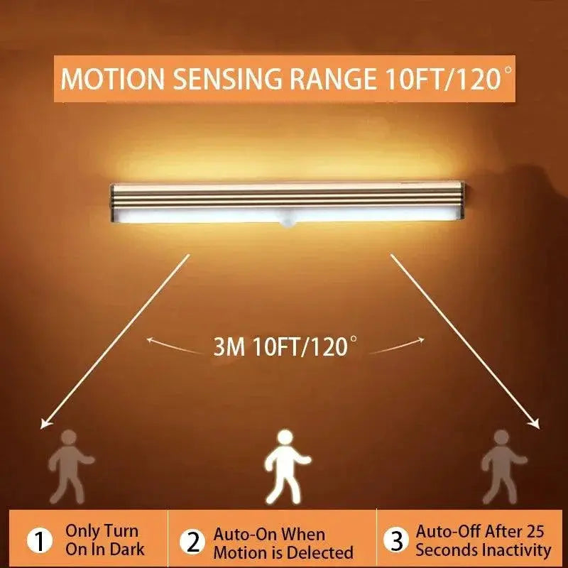 Wireless Rechargeable Night Light Sensor LED Lamp Motion