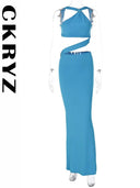 Night Out Sexy Maxi Dress Chic Evening Clubwear for Women