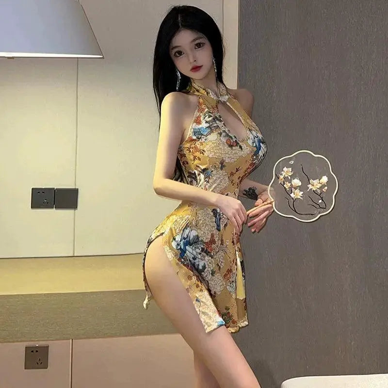 Night Show Sexy Retro Backless Dress Trendy Elegant