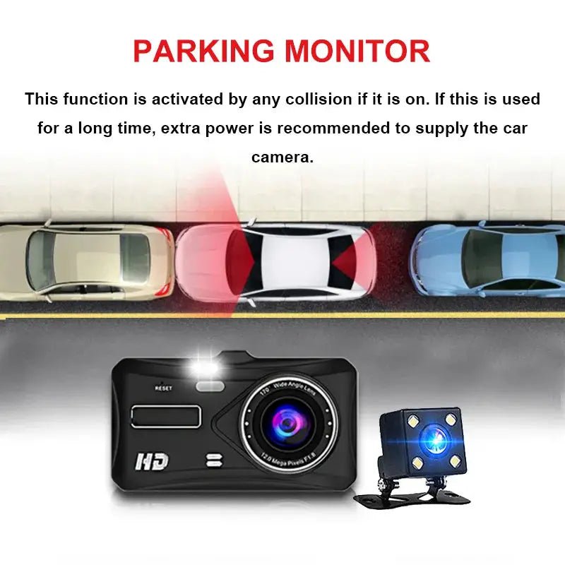 Night Vision Dashcam For Front And Rear