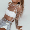 Flattering Mesh Top for Women Nightlife