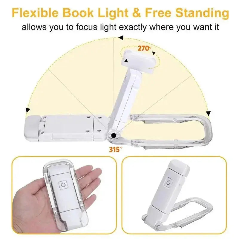 Nighttime LED Book Light Eye Protection USB Rechargeable