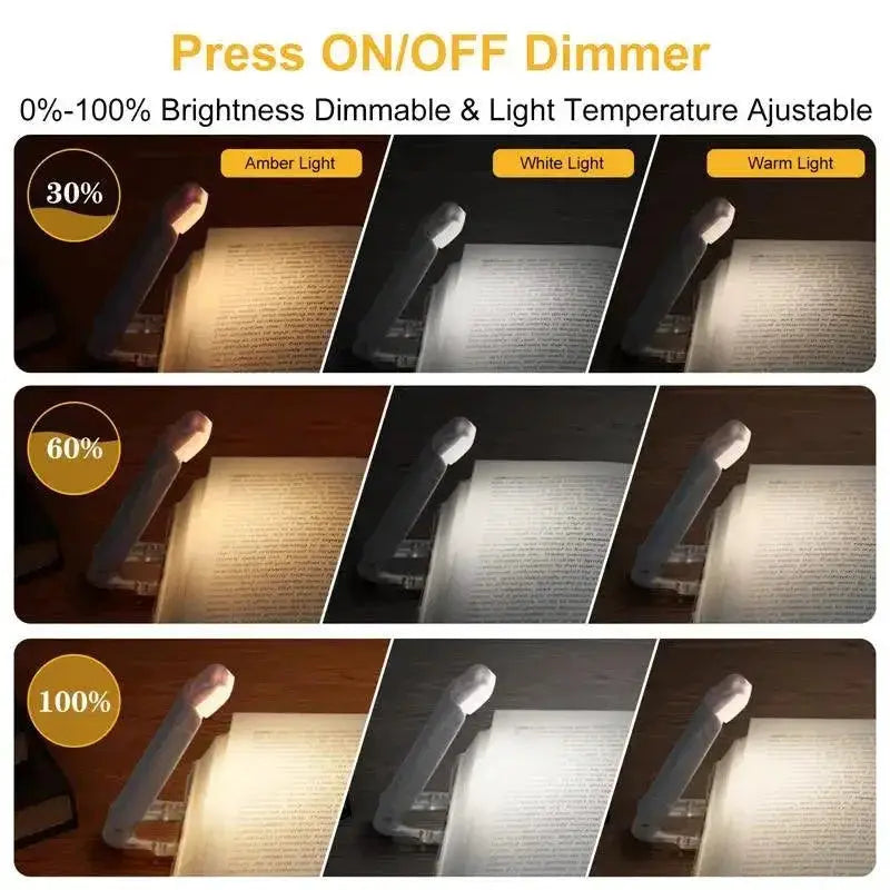 Nighttime LED Book Light Eye Protection USB Rechargeable