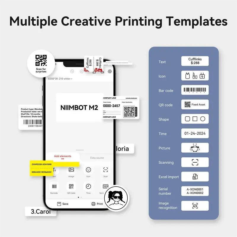 Niimbot M2 Portable Label Printer Pros