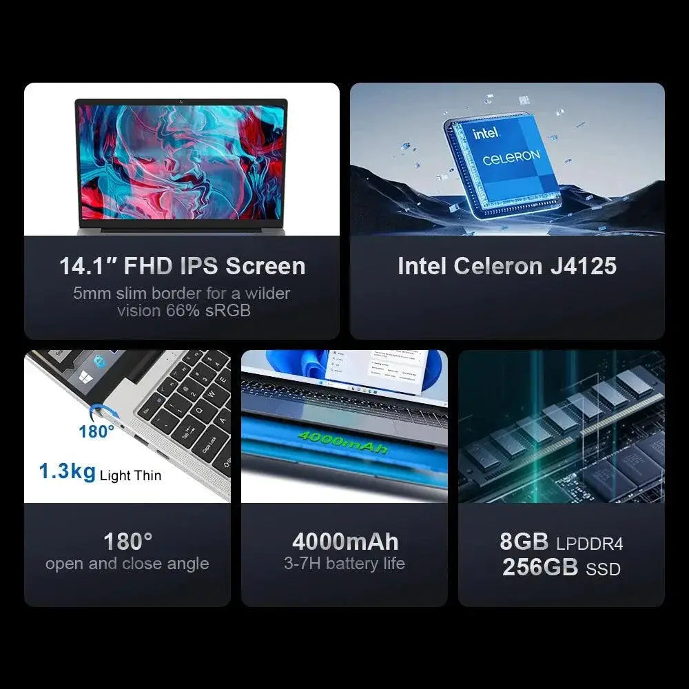 Ninkear N14 Air Laptop 14 Inch Windows 11 Notebook 8GB RAM