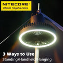 NITECORE NEF10 3-in-1 Camping Electric Fan USB-C Rechargeable