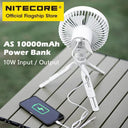 NITECORE NEF10 3-in-1 Camping Electric Fan USB-C Rechargeable