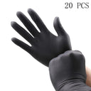 Nitrile Kitchen Gloves Black Waterproof Durable Quality Pack