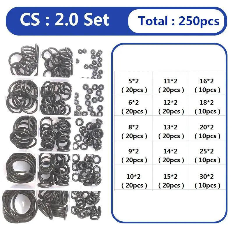 Premium Nitrile O Ring Gasket Kit High Pressure Seal Set