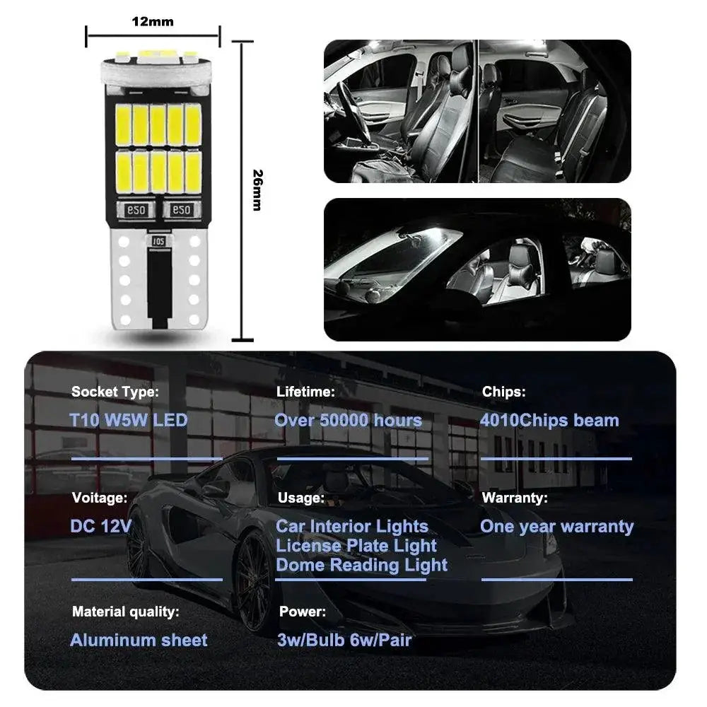 NLpearl Canbus LED Bulbs 6000K Car Interior Dome Light