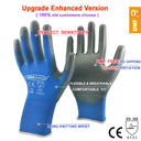 NMSafety Black PU Coated Work Gloves for Industrial Use