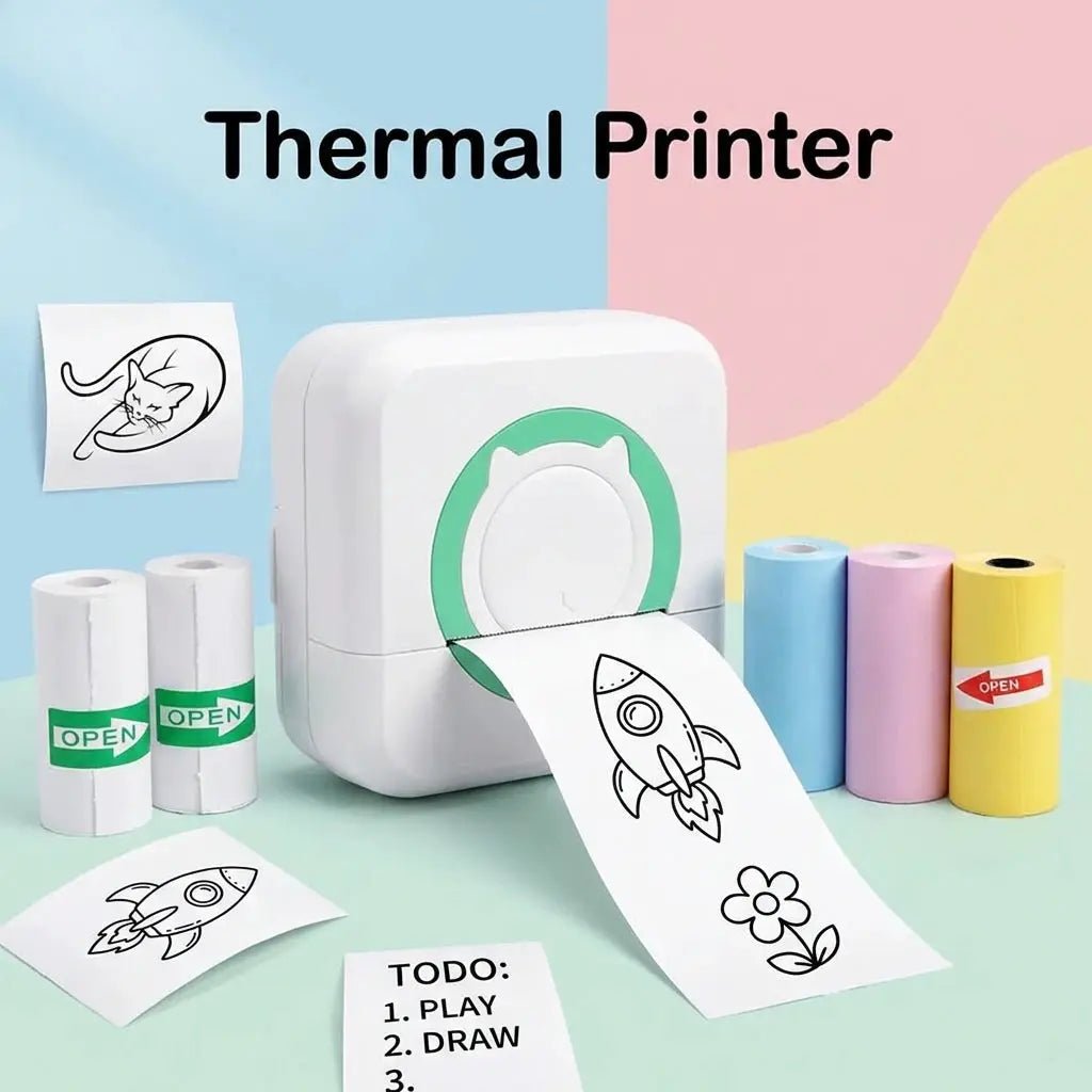 No Ink Pocket Printer for Mobile Labels
