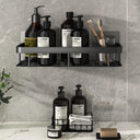 No-Nail Aluminum Shower Corner Shelf Organize Shower Accessories