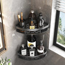 No-Nail Aluminum Shower Corner Shelf Organize Shower Accessories