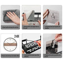 No-Nail Aluminum Shower Corner Shelf Organize Shower Accessories