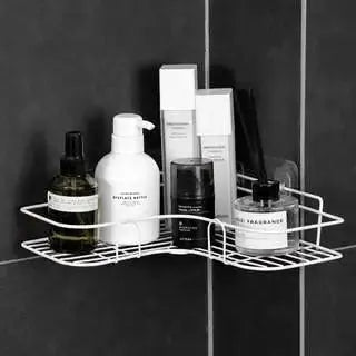Non Perforated Triangle Bathroom Shelf Easy Install Modern