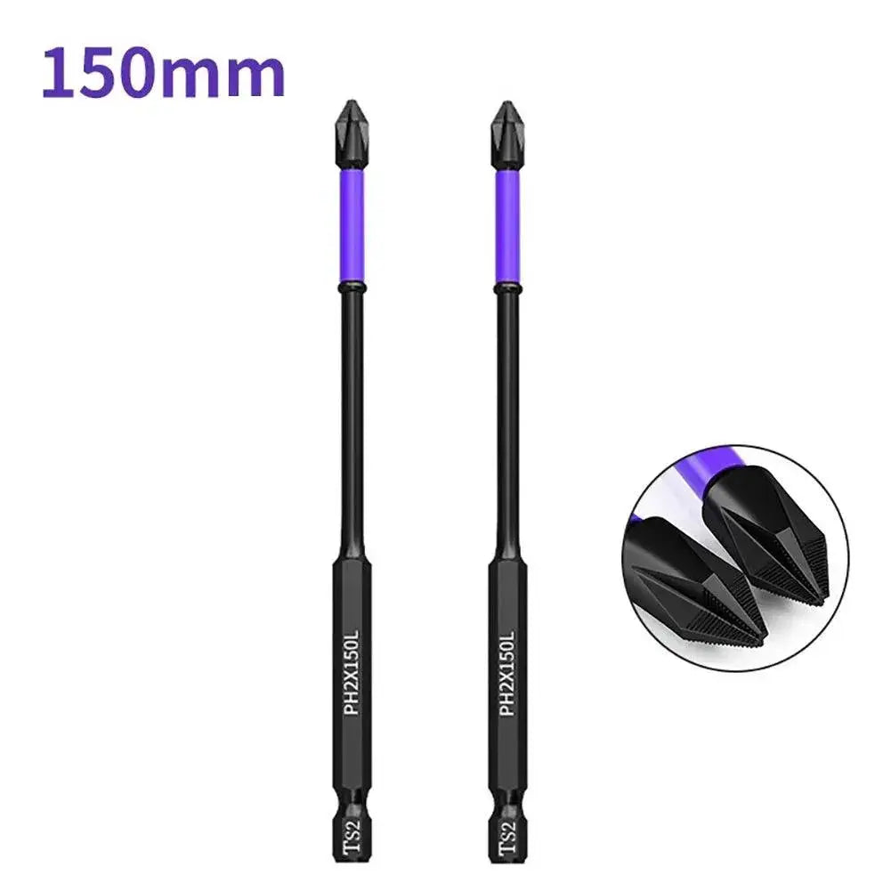 Non Slip PH2 Magnetic Impact Screwdriver Set Durable Design