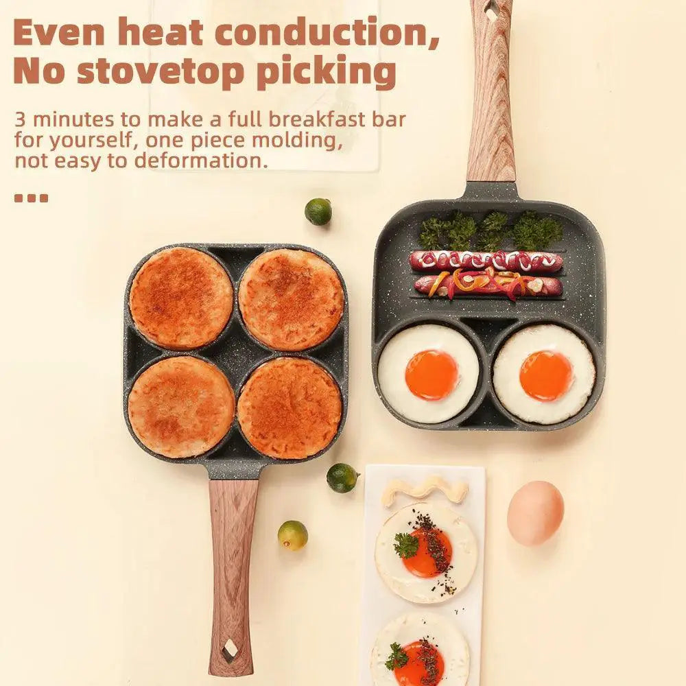 Nonstick Four Hole Omelet And Pancake Frying Pan Cookware