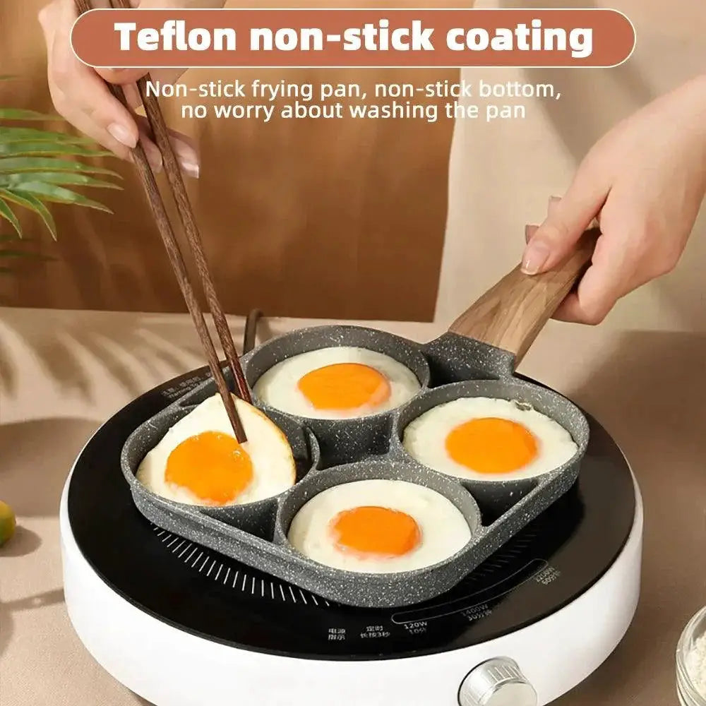 Nonstick Four Hole Omelet And Pancake Frying Pan Cookware