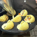 Non-Stick Cast Iron 7-Hole Omelette Pan