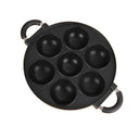 Non-Stick Cast Iron 7-Hole Omelette Pan