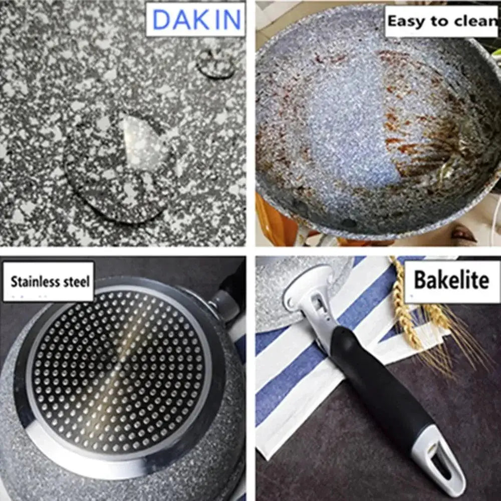 Non Stick Durable Stone Wok Pan Induction Gas Cooking