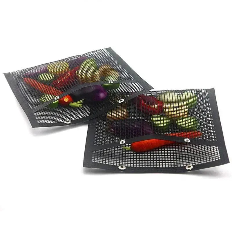 Nonstick Reusable BBQ Grill Mesh Bag For Easy Cooking