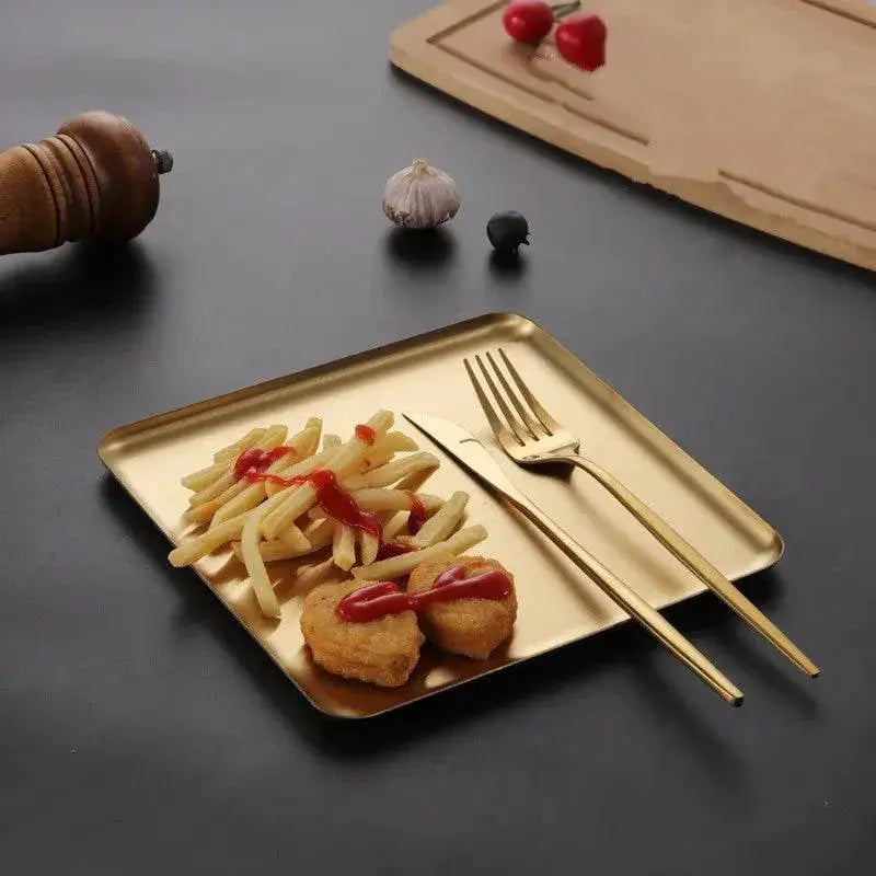 Nonstick Stainless Steel Baking Tray For Pastries And Fruits