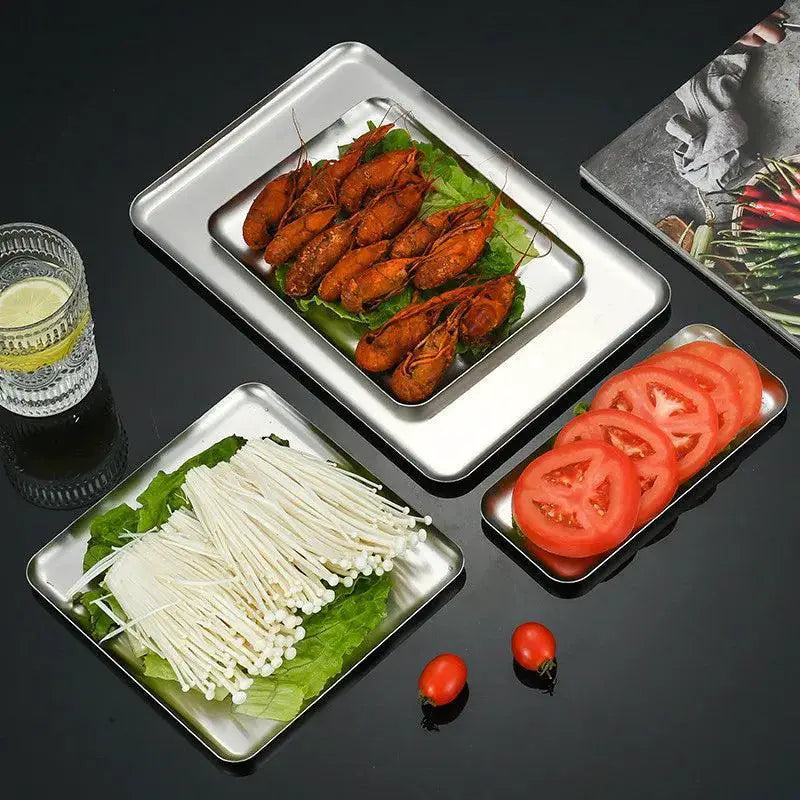 Nonstick Stainless Steel Baking Tray For Pastries And Fruits