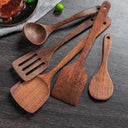 Non-Stick Wooden Kitchen Utensils Set for Cooking Accessories