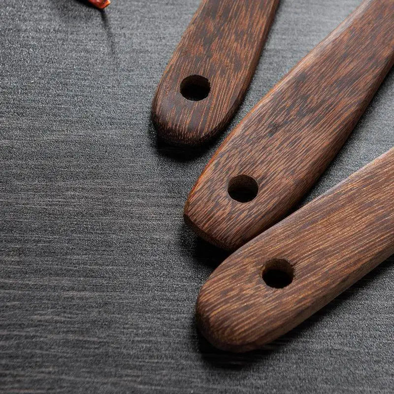 Non - Stick Wooden Kitchen Utensils Set For Cooking Essentials
