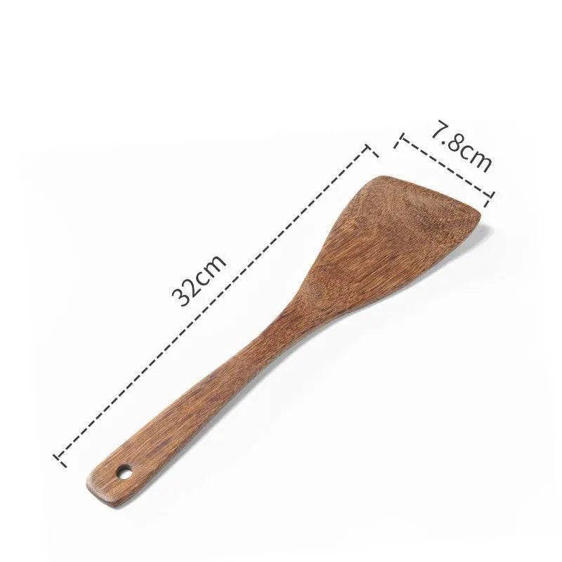 Non - Stick Wooden Kitchen Utensils Set For Cooking Essentials
