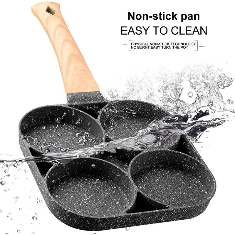 Nonstick 4 - Cup Egg and Pancake Frying Pan for Induction
