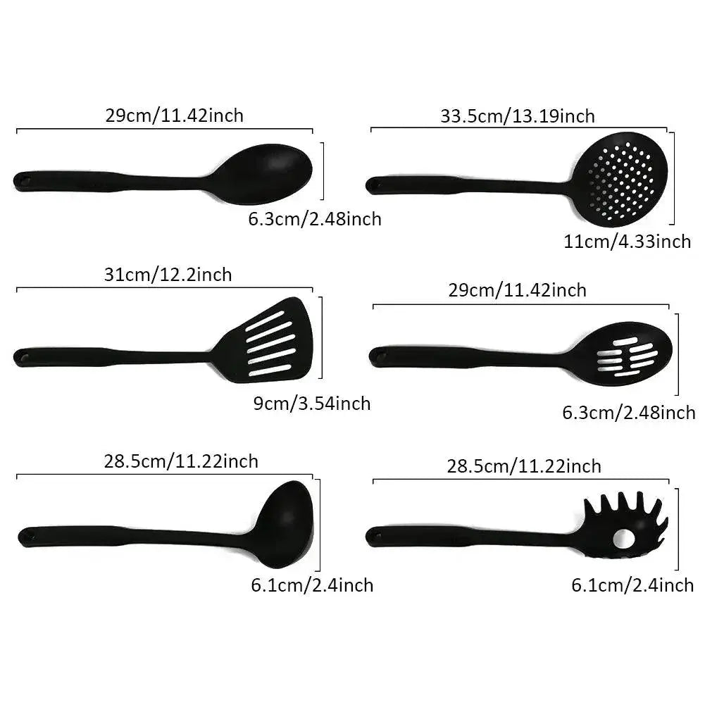 Nonstick Utensil Set 6 Piece Kitchen Tools Durable
