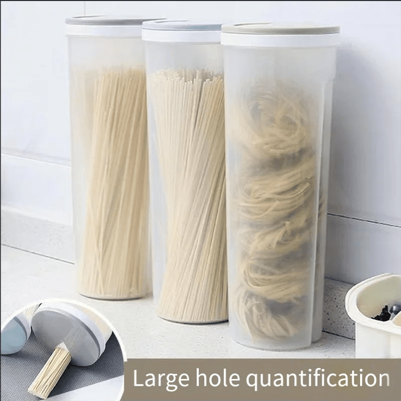 Noodles Sealed Can Kitchen Storage Case Food Grade Plastic Divided Can Organizer