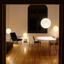 Children's Lamp: Minimalist Nordic 3D Moon Chandelier