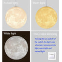 Children's Lamp: Minimalist Nordic 3D Moon Chandelier