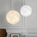 Children's Lamp: Minimalist Nordic 3D Moon Chandelier